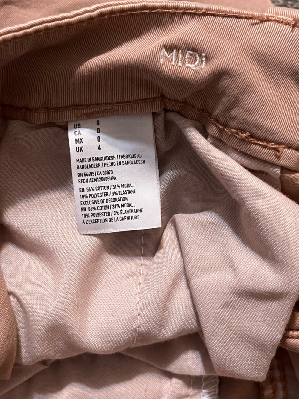 🔥 American Eagle Midi Shorts Dusty Rose - Picture 6 of 7